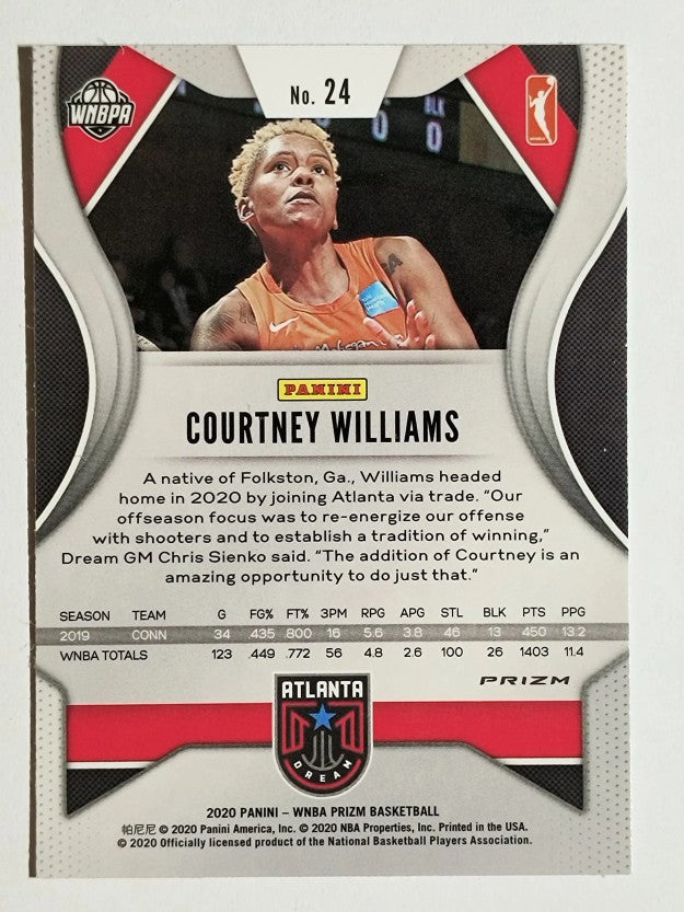 2020 Panini Prizm WNBA Prizms Hyper #24 Courtney Williams