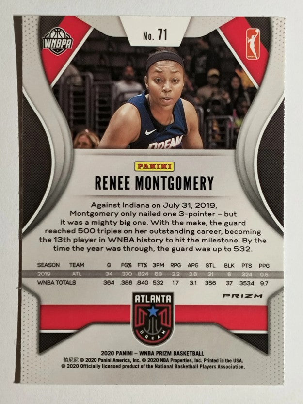 2020 Panini Prizm WNBA Prizms Hyper #71 Renee Montgomery