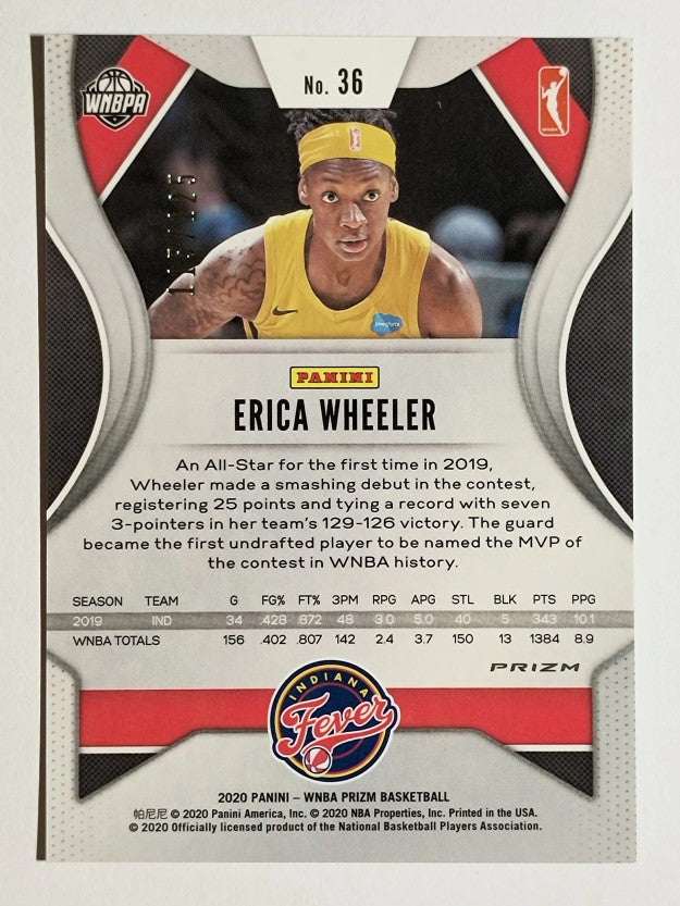 2020 Panini Prizm WNBA Prizms Purple #36 Erica Wheeler