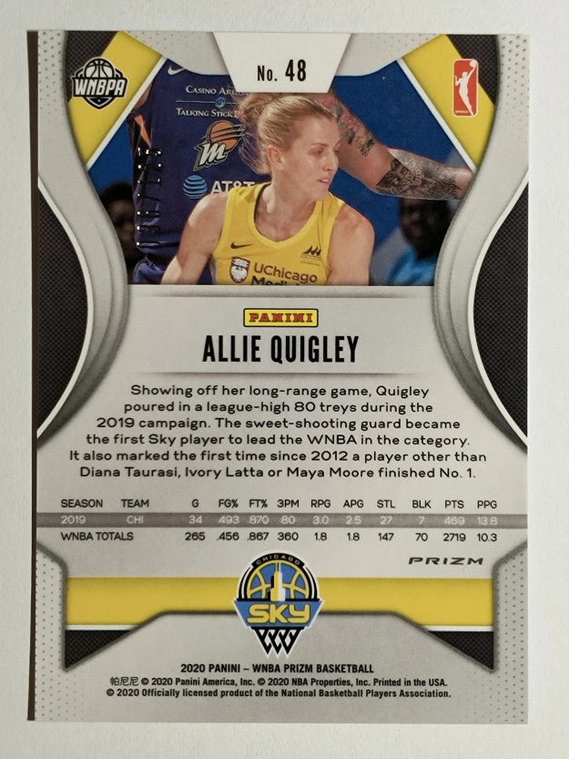 2020 Panini Prizm WNBA Prizms Purple #48 Allie Quigley