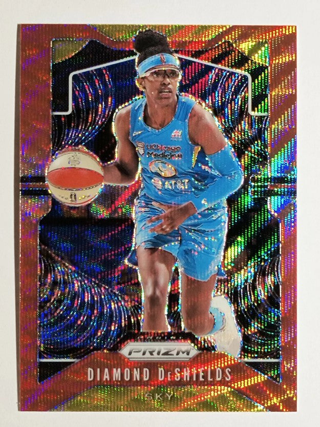 2020 Panini Prizm WNBA Prizms Ruby Wave #74 Diamond DeShields