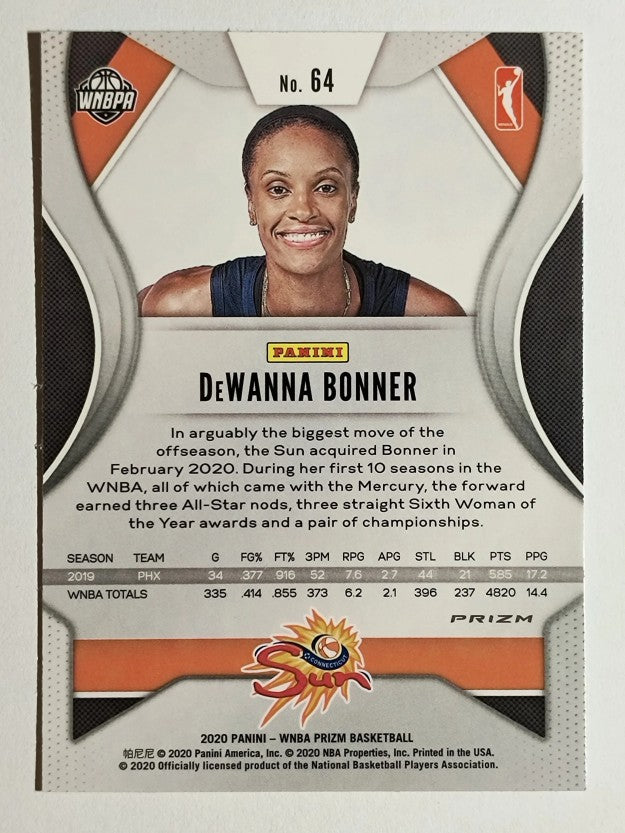 2020 Panini Prizm WNBA Prizms Silver #64 DeWanna Bonner