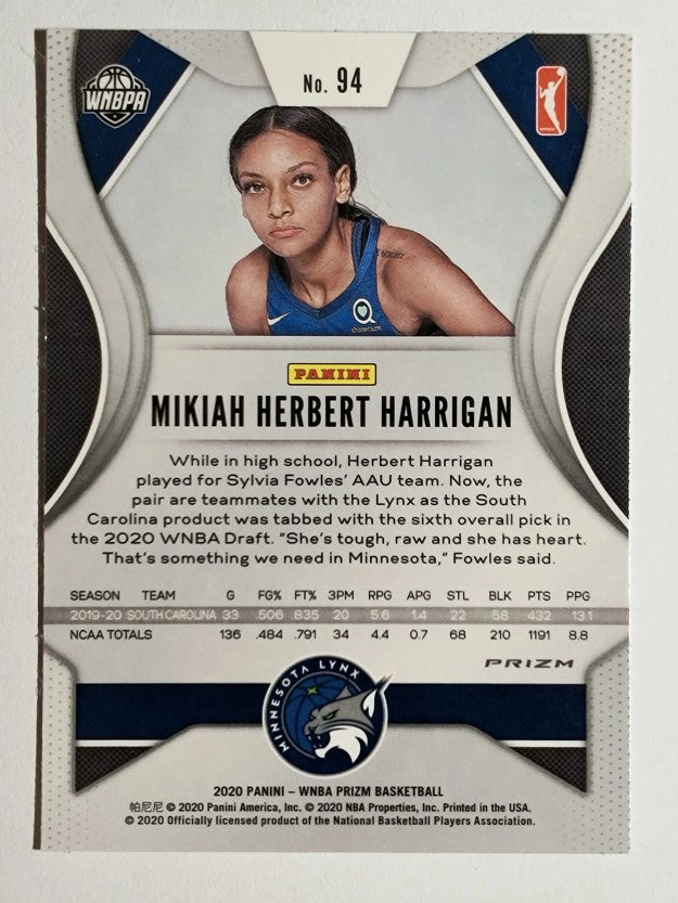 2020 Panini Prizm WNBA Prizms Silver #94 Mikiah Herbert Harrigan