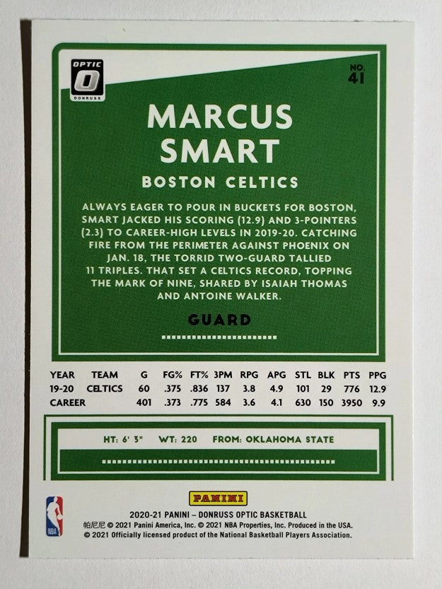 2020-21 Donruss Optic #41 Marcus Smart