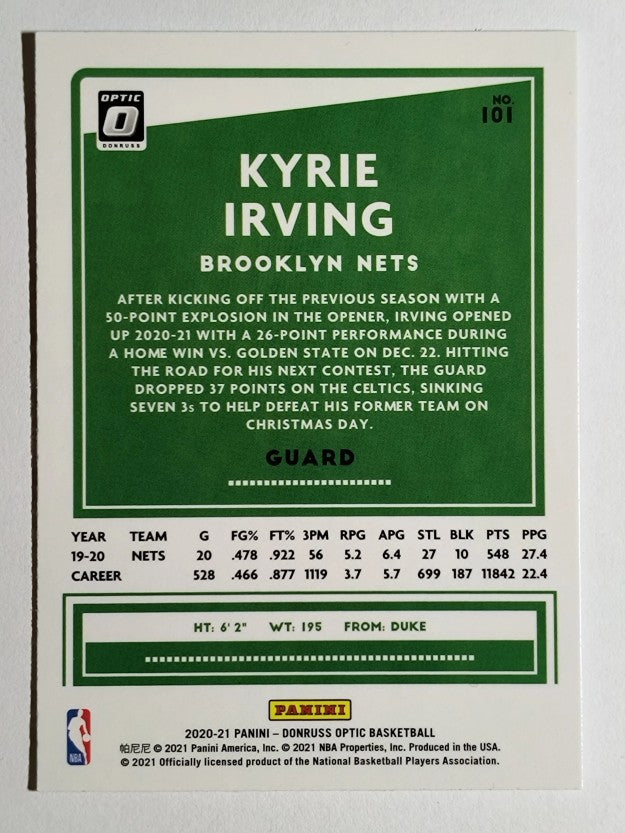 2020-21 Donruss Optic #101 Kyrie Irving