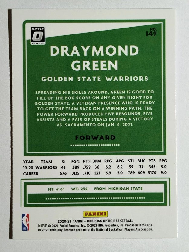 2020-21 Donruss Optic #149 Draymond Green