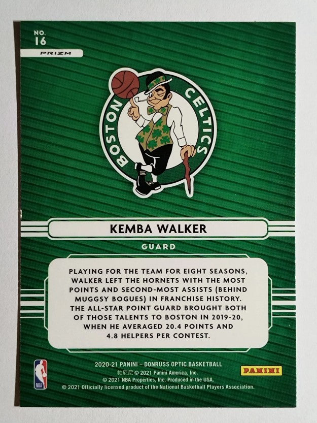 2020-21 Donruss Optic Elite Dominators Red Pulsar #16 Kemba Walker