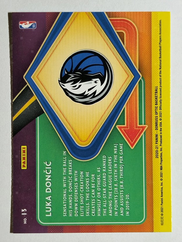 2020-21 Donruss Optic Express Lane #13 Luka Doncic