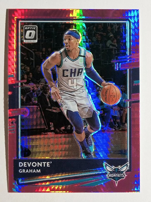 2020-21 Donruss Optic Hyper Pink #12 Devonte' Graham