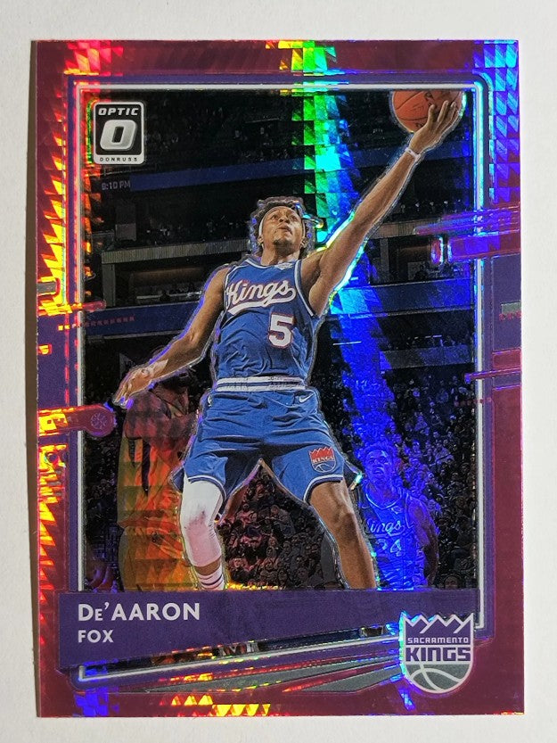 2020-21 Donruss Optic Hyper Pink #23 De'Aaron Fox