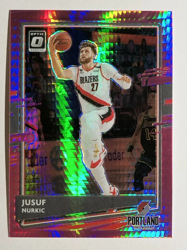 2020-21 Donruss Optic Hyper Pink #44 Jusuf Nurkic