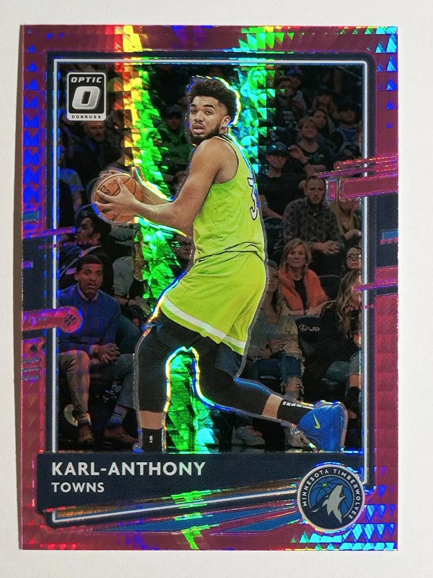 2020-21 Donruss Optic Hyper Pink #79 Karl-Anthony Towns