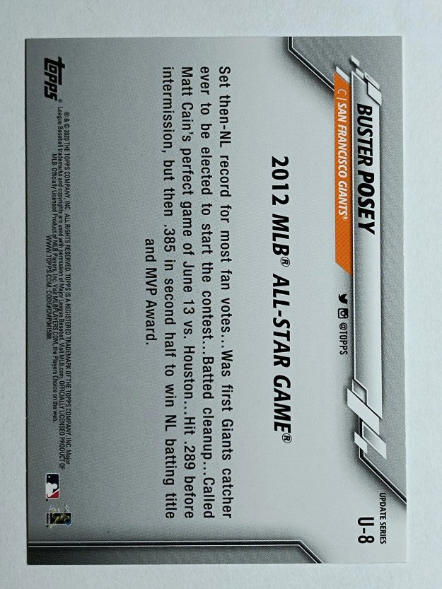2020 Topps Update #U8 Buster Posey AS