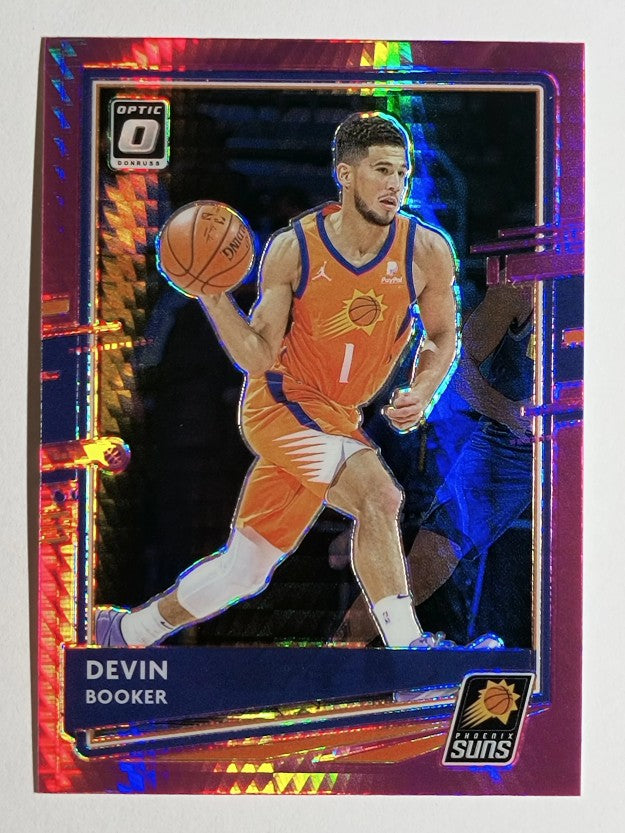 2020-21 Donruss Optic Hyper Pink #122 Devin Booker