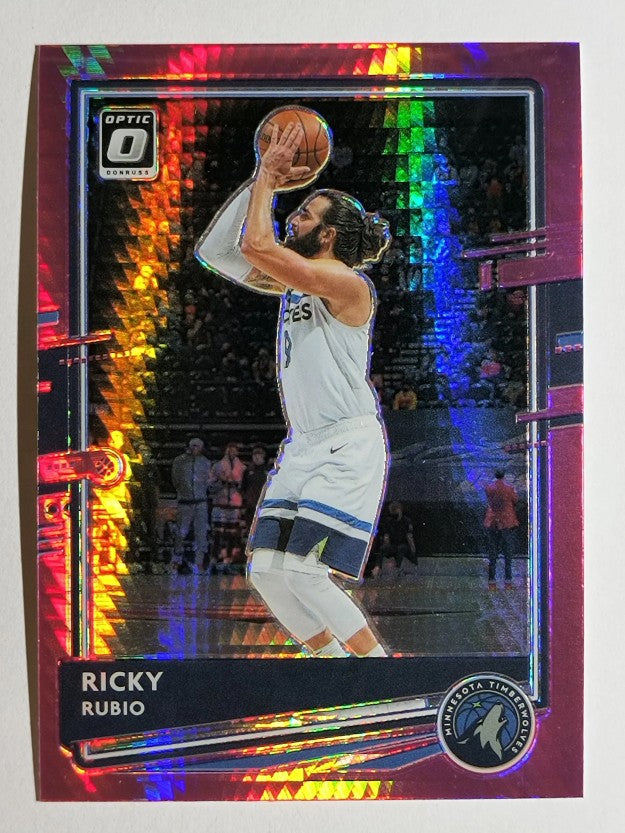 2020-21 Donruss Optic Hyper Pink #138 Ricky Rubio