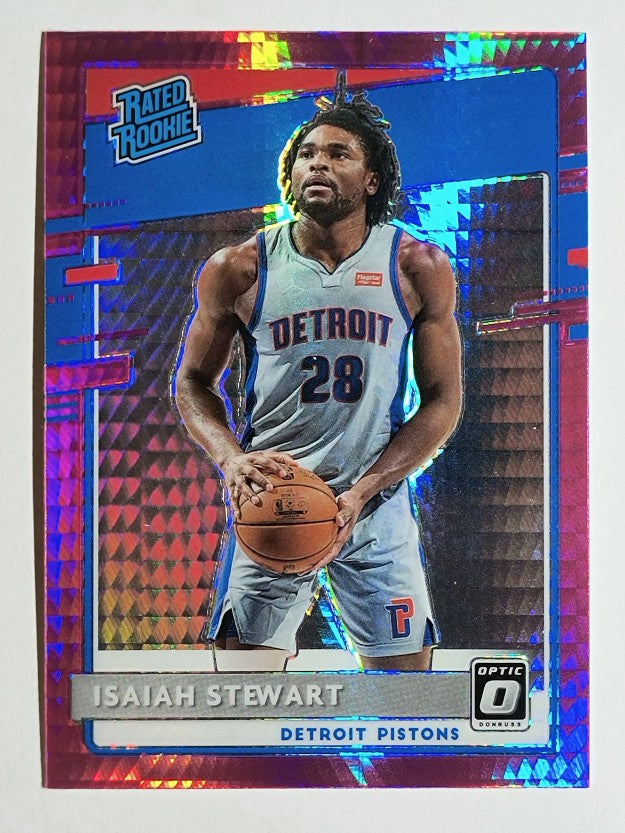 2020-21 Donruss Optic Hyper Pink #166 Isaiah Stewart RR