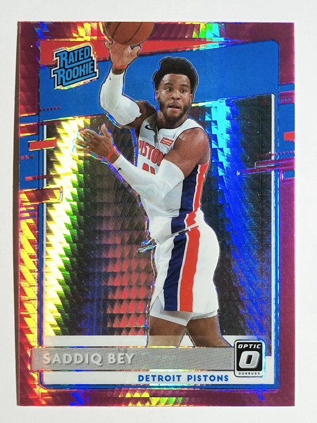 2020-21 Donruss Optic Hyper Pink #169 Saddiq Bey RR