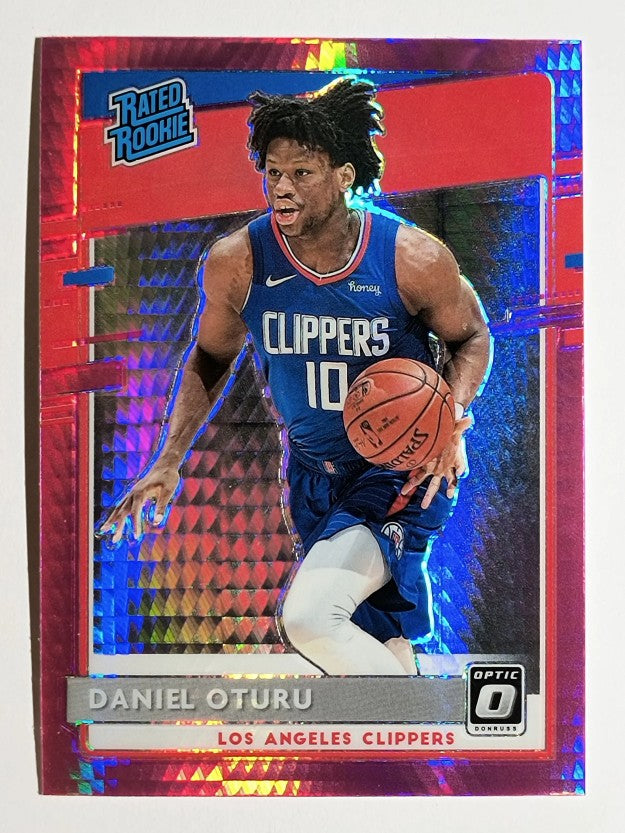 2020-21 Donruss Optic Hyper Pink #183 Daniel Oturu RR