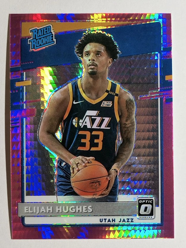 2020-21 Donruss Optic Hyper Pink #192 Elijah Hughes RR