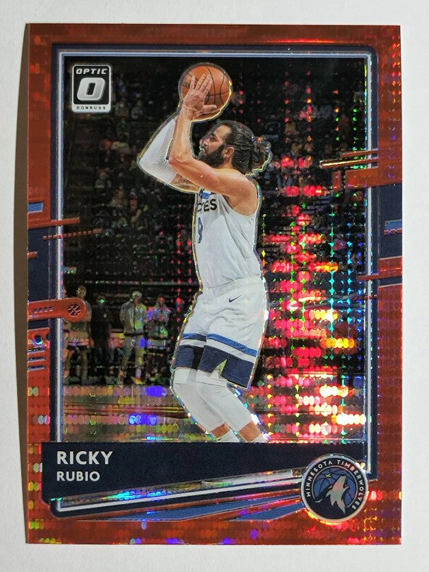 2020-21 Donruss Optic Red Pulsar #138 Ricky Rubio