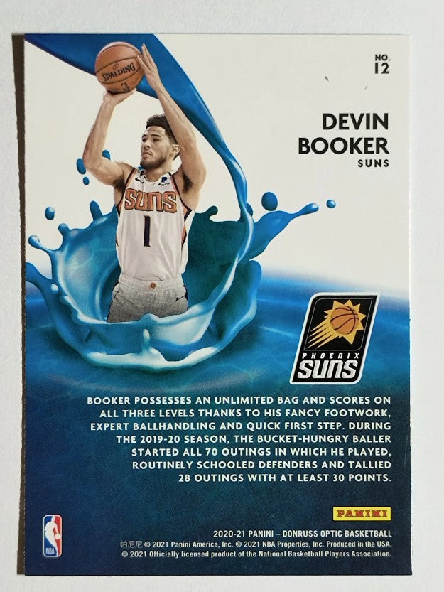 2020-21 Donruss Optic Splash #12 Devin Booker