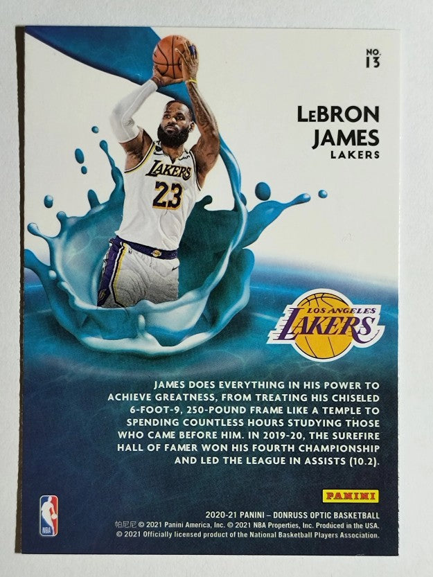 2020-21 Donruss Optic Splash #13 LeBron James