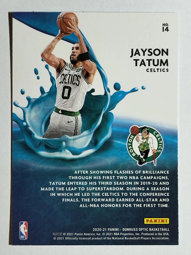 2020-21 Donruss Optic Splash #14 Jayson Tatum