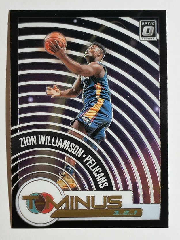 2020-21 Donruss Optic T-Minus 3 2 1 #8 Zion Williamson