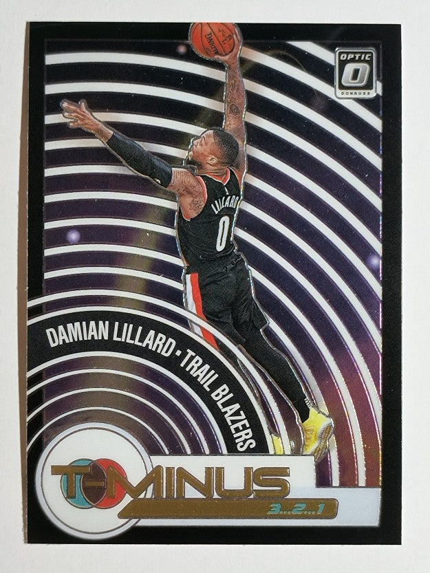 2020-21 Donruss Optic T-Minus 3 2 1 #14 Damian Lillard