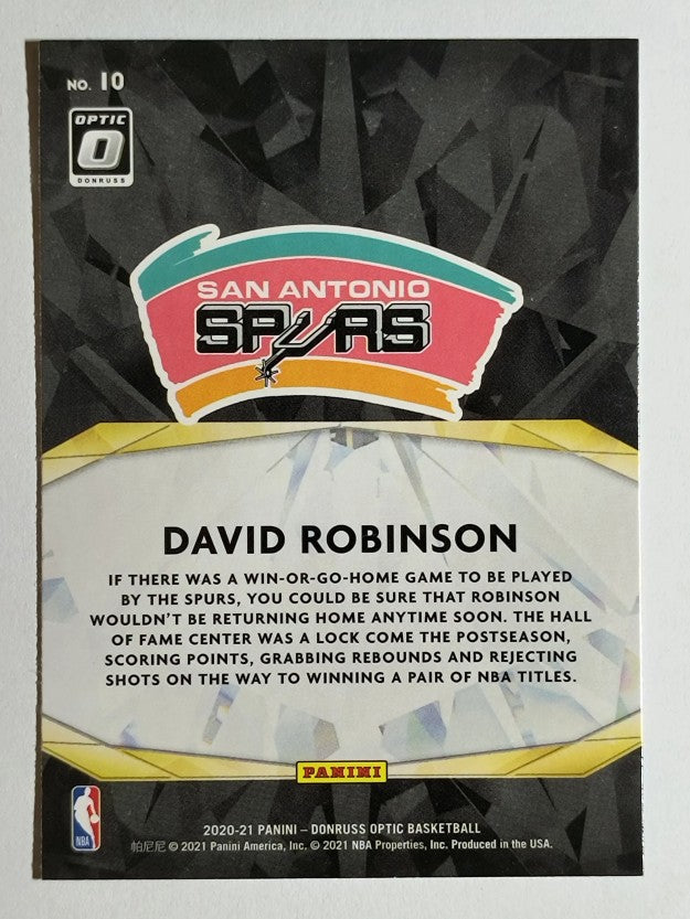 2020-21 Donruss Optic Winner Stays #10 David Robinson