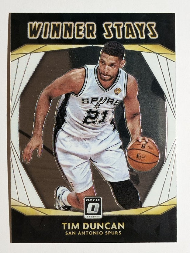 2020-21 Donruss Optic Winner Stays #15 Tim Duncan