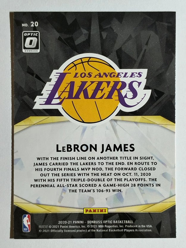 2020-21 Donruss Optic Winner Stays #20 LeBron James