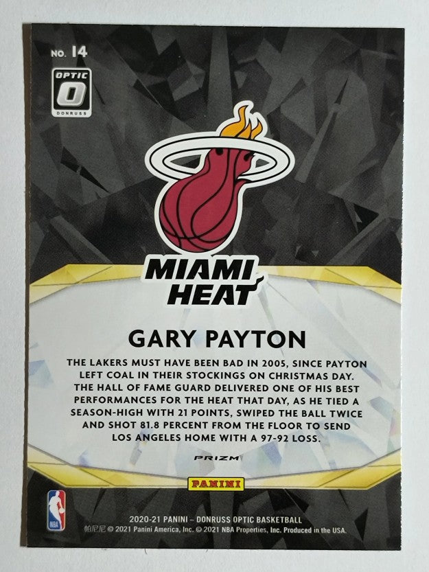 2020-21 Donruss Optic Winner Stays Purple #14 Gary Payton
