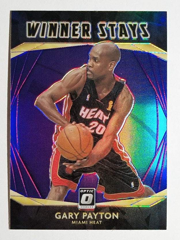 2020-21 Donruss Optic Winner Stays Purple #14 Gary Payton