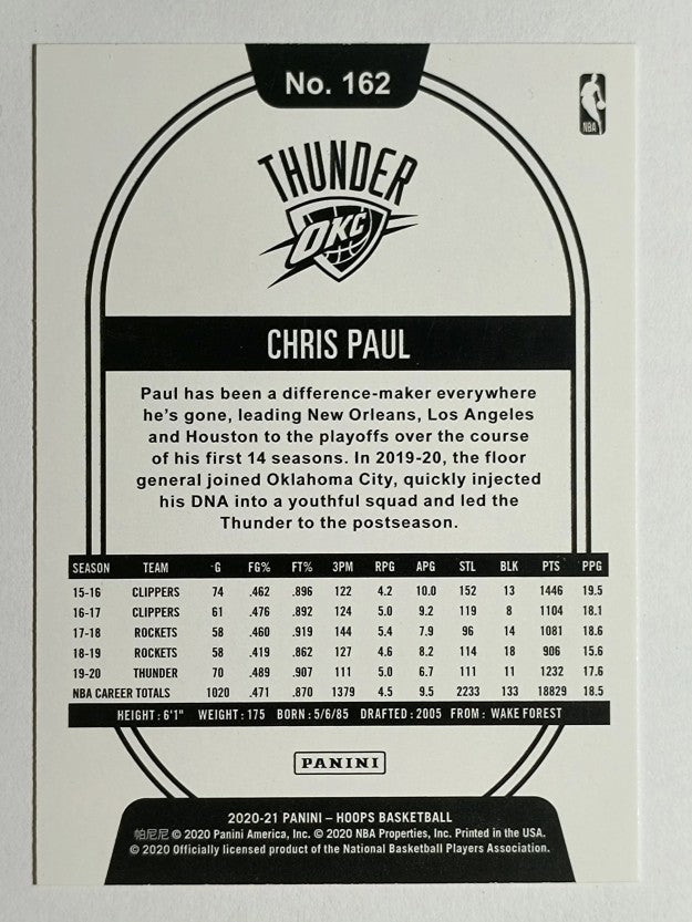 2020-21 Hoops #162 Chris Paul