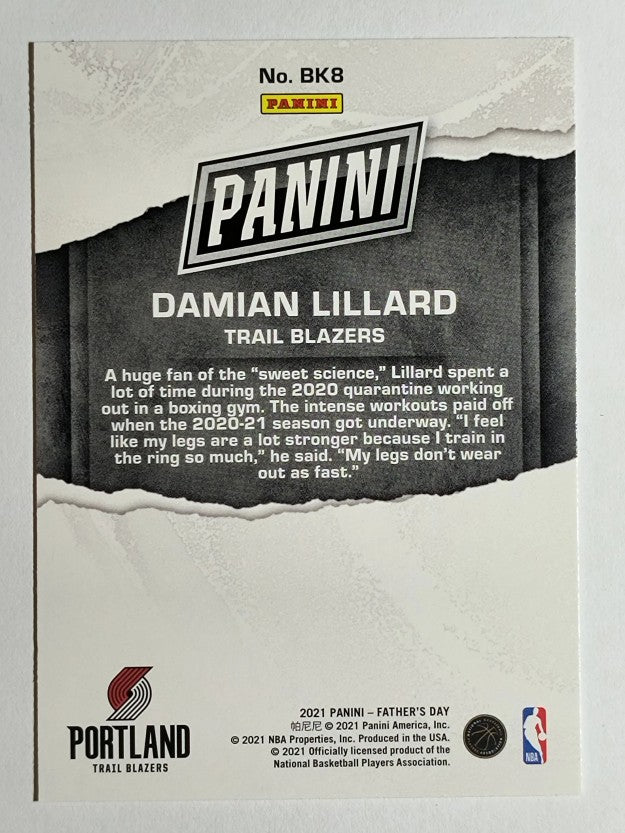 2021 Panini Father's Day #BK8 Damian Lillard