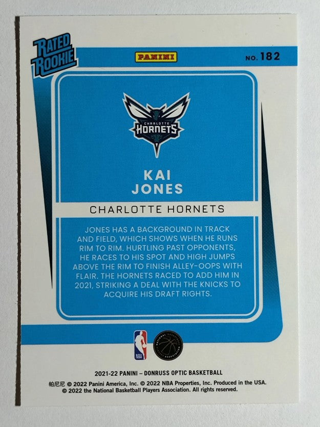 2021-22 Donruss Optic #182 Kai Jones RC
