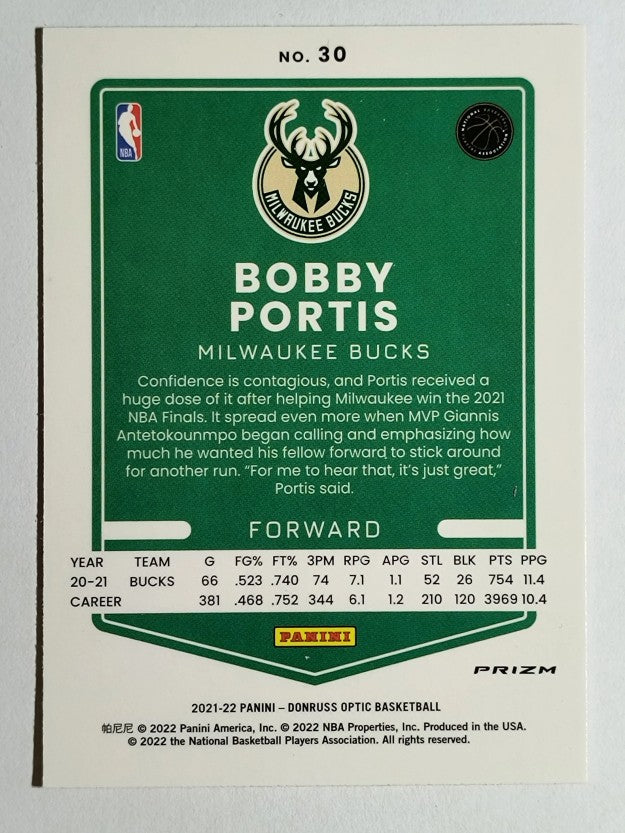 2021-22 Donruss Optic Red Pulsar #30 Bobby Portis