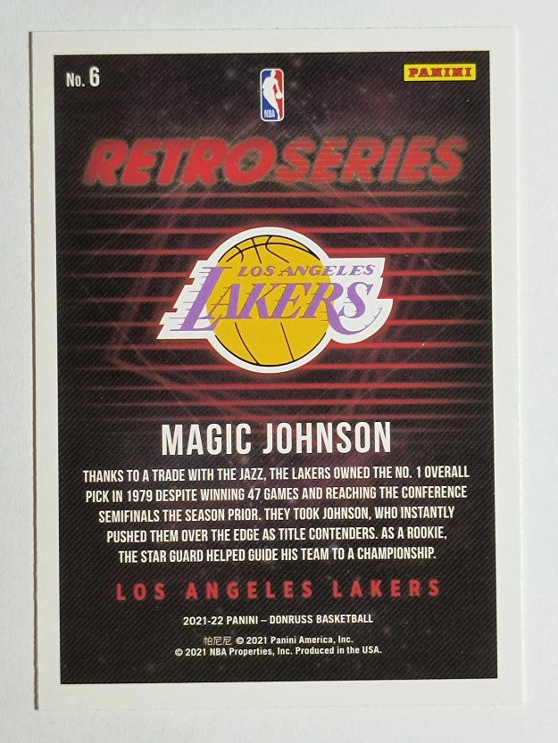 2021-22 Donruss Retro Series #6 Magic Johnson