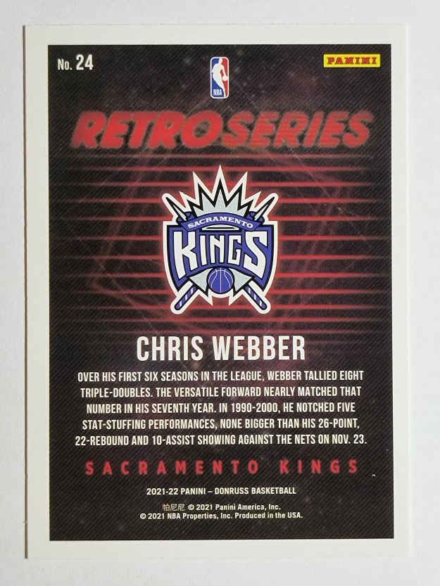 2021-22 Donruss Retro Series #24 Chris Webber
