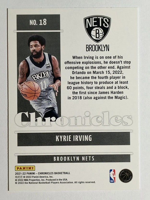 2021-22 Panini Chronicles #18 Kyrie Irving