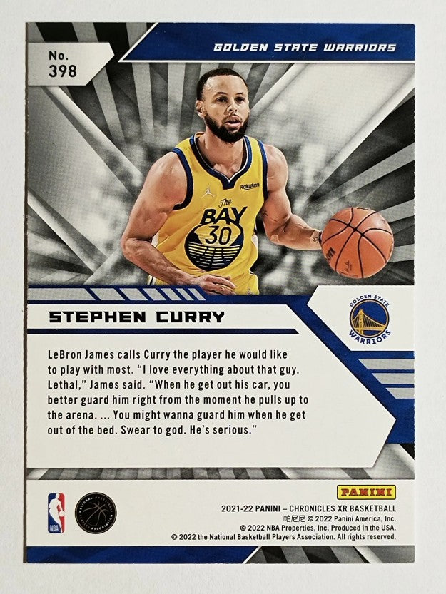 2021-22 Panini Chronicles #398 Stephen Curry/XR (NM)