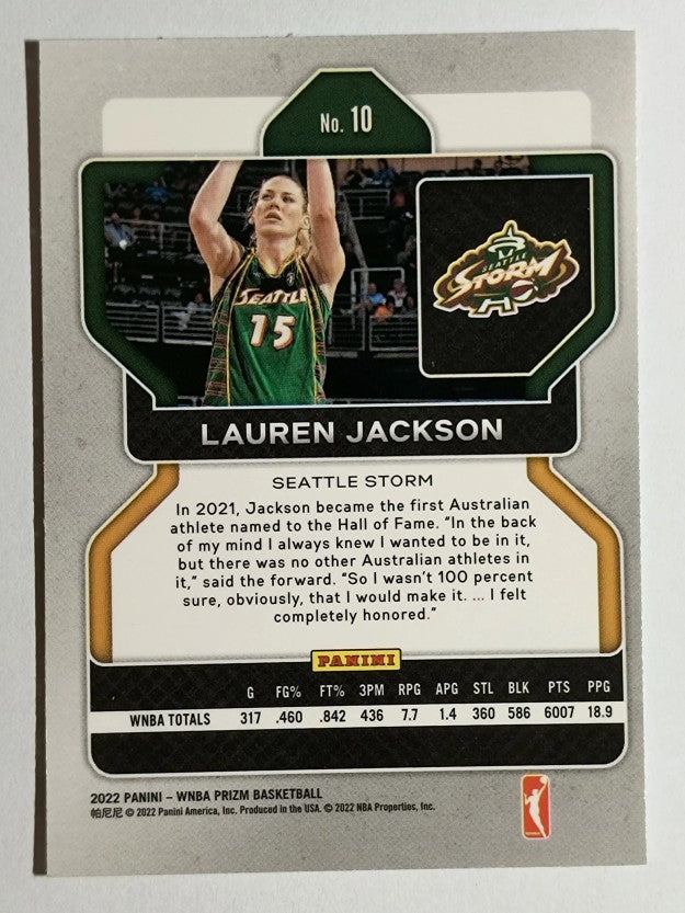 2022 Panini Prizm WNBA #10 Lauren Jackson
