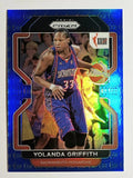 2022 Panini Prizm WNBA Prizms Blue #163 Yolanda Griffith W25