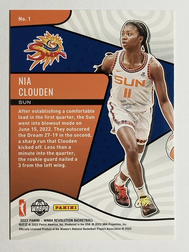 2022 Panini Revolution WNBA Rookie Revolution #1 Nia Clouden