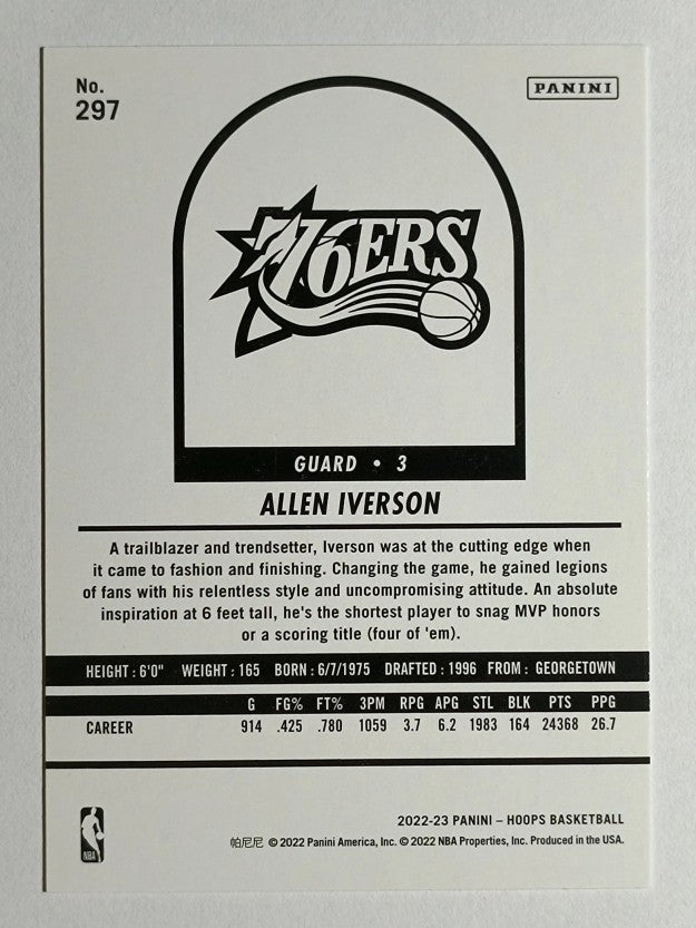 2022-23 Hoops #297 Allen Iverson