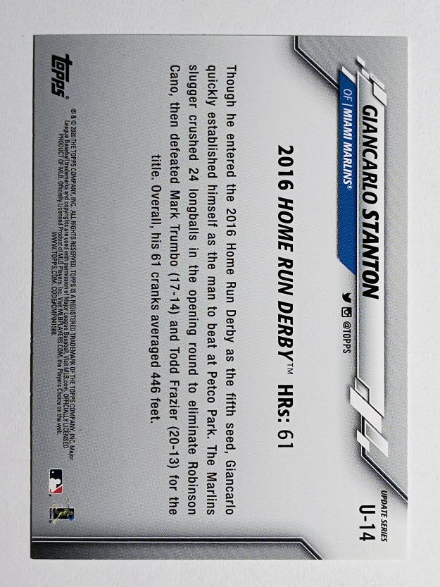 2020 Topps Update #U14 Giancarlo Stanton HRD
