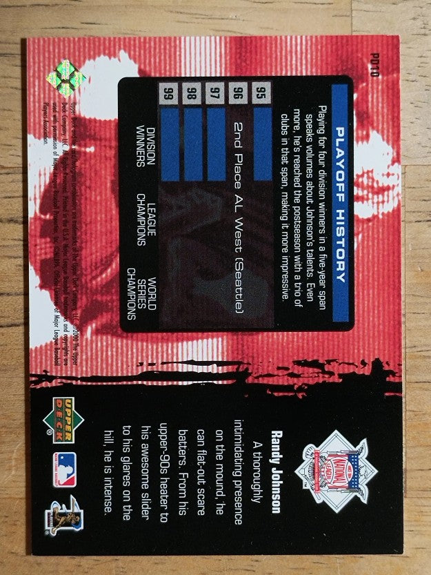 2000 Upper Deck Pennant Driven #PD10 Randy Johnson