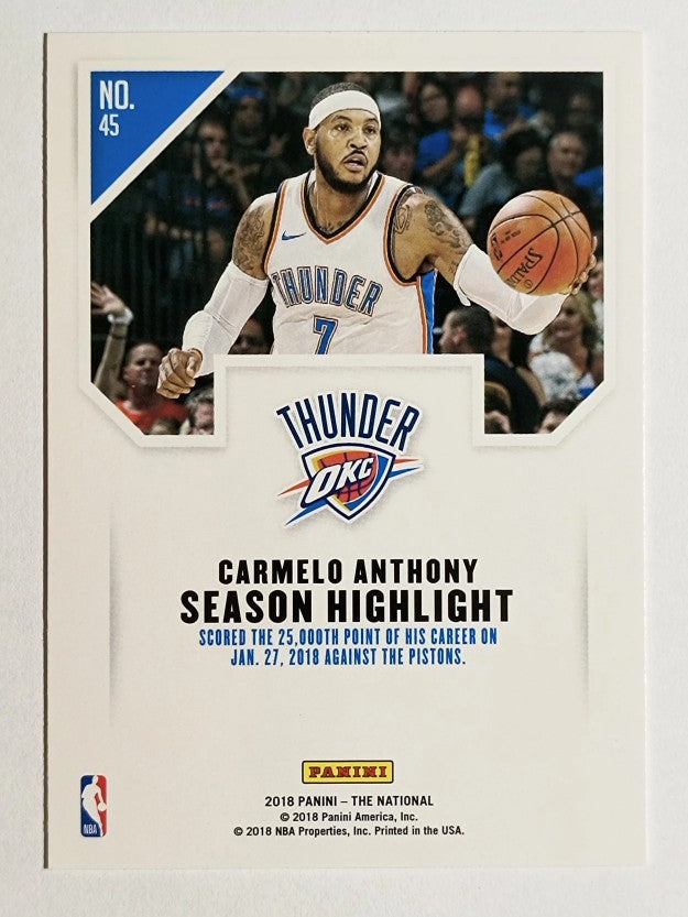 2018 Panini National Convention #45 Carmelo Anthony