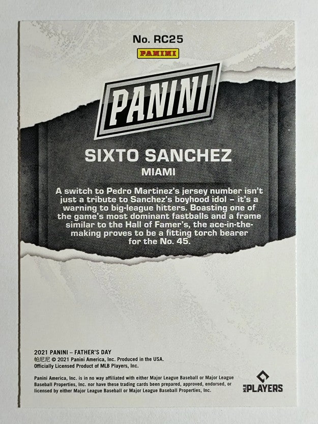 2021 Panini Father's Day Rookies #RC25 Sixto Sanchez